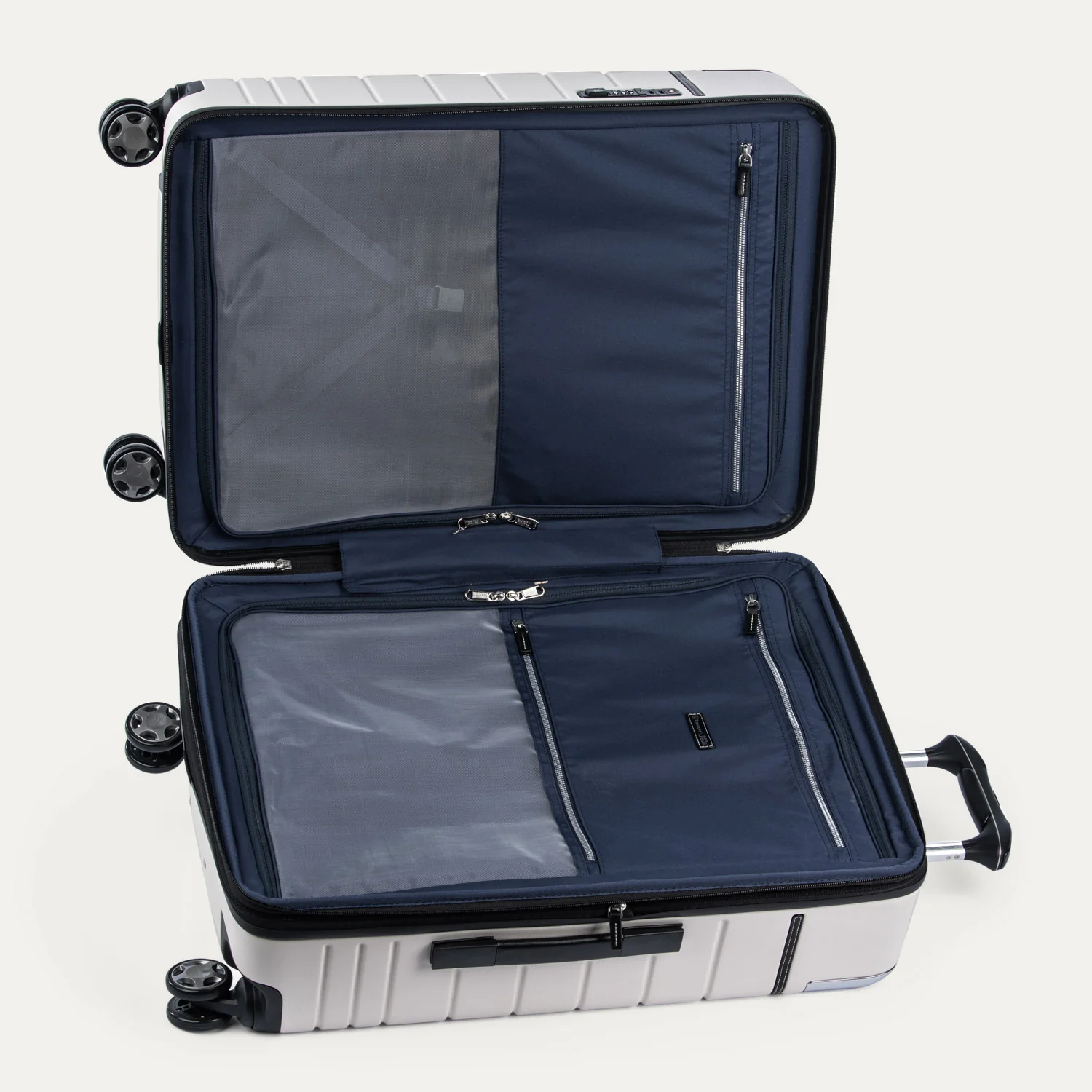Travelpro® x Travel + Leisure Medium Check-in Spinner and Drop-Bottom Weekender Bag Luggage Set - Image 9